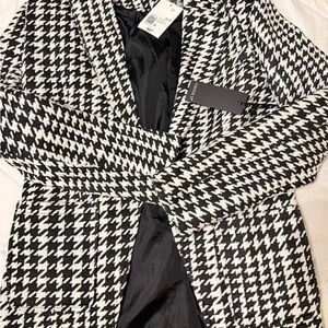 Forever 21 Monochrome Houndstooth Jacket